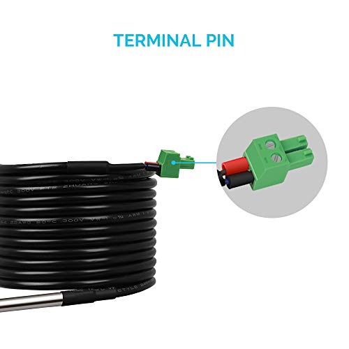 Renogy Temperature Sensor Battery Solar 118 0.03, Compatible Adventurer/Rover Charge Controllers