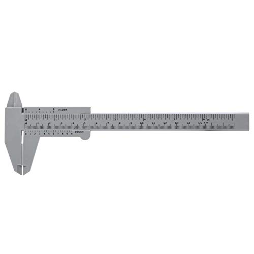 150MM Vernier Caliper, Plastic Vernier Calipers with Inch/MM Conversion Eyebrow Tattoo Permanent Make Up Micrometer Measurement Tool