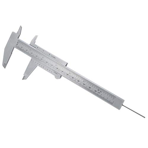 150MM Vernier Caliper, Plastic Vernier Calipers with Inch/MM Conversion Eyebrow Tattoo Permanent Make Up Micrometer Measurement Tool