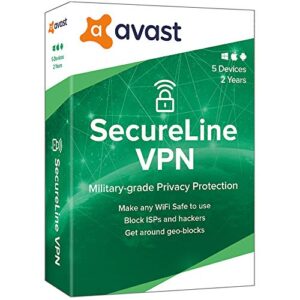 avast secureline vpn 2020, 5 devices 2 year