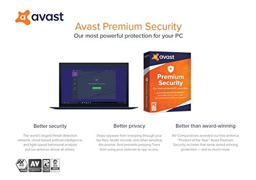 Avast Premium Security 2022 | Antivirus Protection Software | 1 PC, 1 Year [Download]