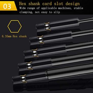 8PC Concrete Drill Bit Set, Mgtgbao 3 to12mm Masonry Drill Bits for Tile,Brick, Plastic and Wood,Tungsten Carbide Tip Best for Wall Mirror and Ceramic Tile on Concrete and Brick Wall (1/8”~1/2”)