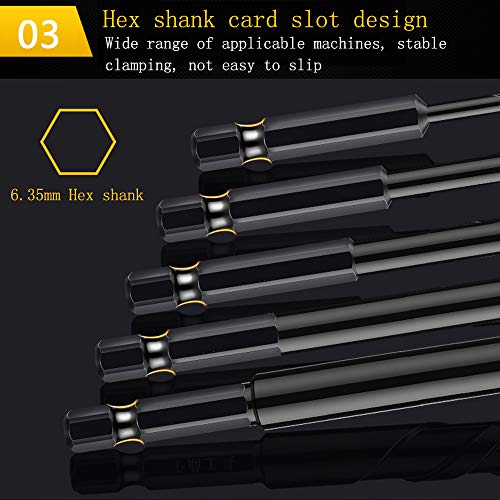 8PC Concrete Drill Bit Set, Mgtgbao 3 to12mm Masonry Drill Bits for Tile,Brick, Plastic and Wood,Tungsten Carbide Tip Best for Wall Mirror and Ceramic Tile on Concrete and Brick Wall (1/8”~1/2”)