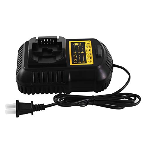 Replacement for Dewalt DCB105 DCB112 DCB115 12V/20V MAX Lithium Ion Battery Charger