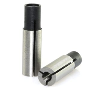 e-outstanding collet chuck driver adapter 2pcs 1/4" to 1/8" cnc engraving bit router converter for engraving machine tool