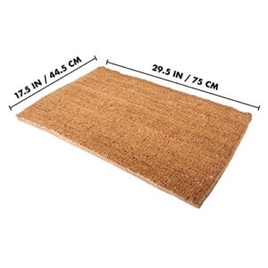 NINAMAR Blank Coir Door Mat - Plain Doormat for Custom, Personalized DIY Craft Designs – 28 x 17 inch