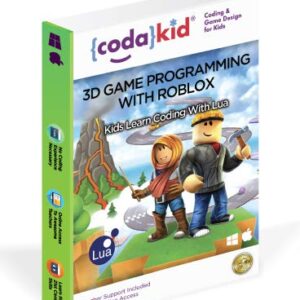 CodaKid Roblox Coding, Award-Winning, Coding for Kids, Ages 9+ with Online Mentoring Assistance, Learn Computer Programming and Code Fun Games with Lua and Video Game Programming Software (PC & Mac)