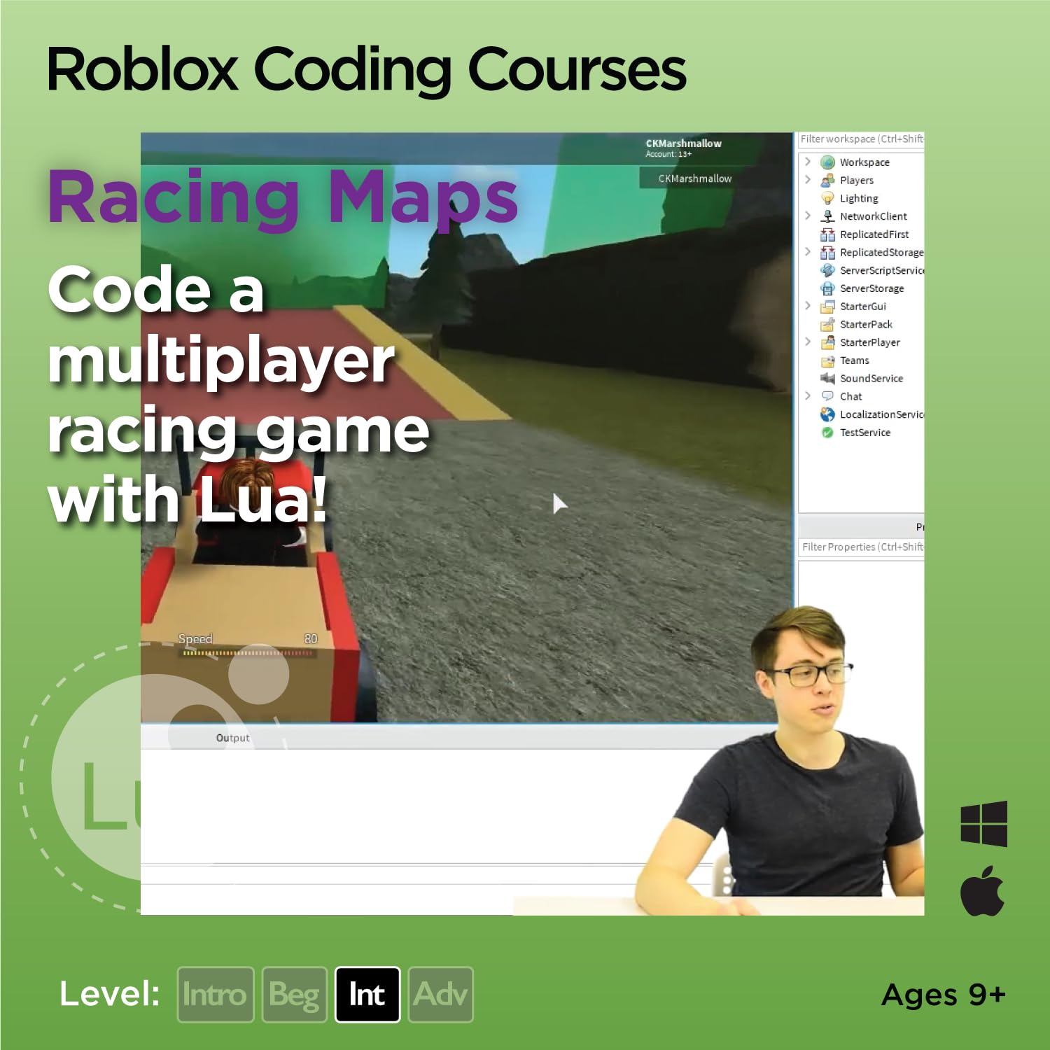 CodaKid Roblox Coding, Award-Winning, Coding for Kids, Ages 9+ with Online Mentoring Assistance, Learn Computer Programming and Code Fun Games with Lua and Video Game Programming Software (PC & Mac)