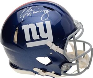 eli manning new york giants autographed riddell speed pro-line helmet - autographed nfl helmets