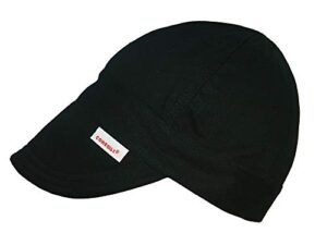 comeaux caps single sided black welding cap size 7 1/8