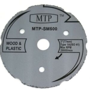 MTP Brand SM500 Saw Max 3" (3 Pack) Wood Plastic Segment Carbide Circular Saw Compatible to use for Saw Max US40 and Rotozip zipsaw RFS1000 (3) - 7/16" Arbor