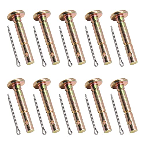 Ganivsor Replacement 10pk SnowBlowers Shear Pins for MTD 738-04124A 738-04124 19A126, 19A40023, 19A40024, 31AH55TA, 31BH55TA, 31AH55SY