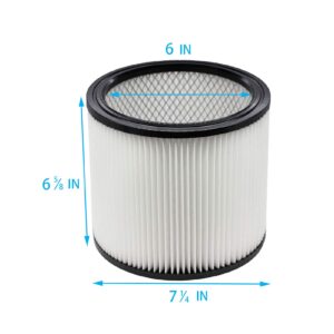 Extolife Replacement Filter Compatible with Shop-Vac 90350 90304 90333 Replacement fits most Wet/Dry Vacuum 5 Gallon and above (1)