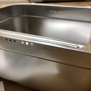 Incoc Stainless Steel Basin Bucket Dishpan Dish Washing Bowl Basket Portable Tub Rack (Large)