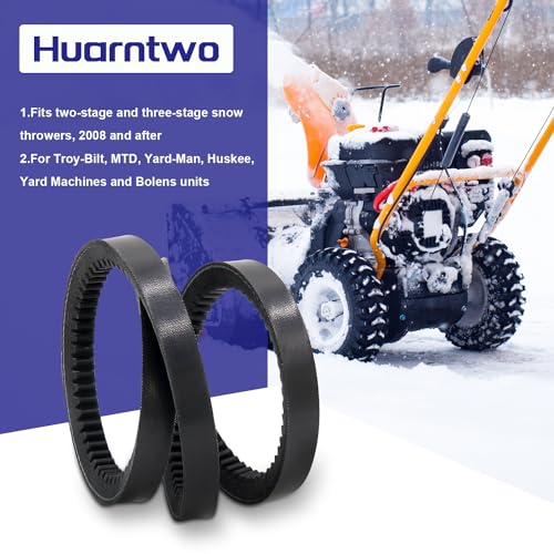 Huarntwo Replacement 754-04201 754-04201A 954-04201 954-04201A Drive Belt for MTD Snow Thrower