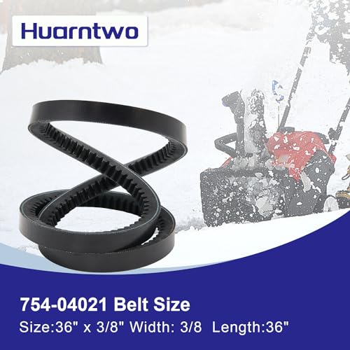 Huarntwo Replacement 754-04201 754-04201A 954-04201 954-04201A Drive Belt for MTD Snow Thrower