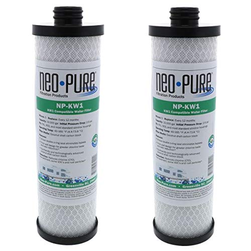 Neo-Pure - WaterPur KW1 Replacement RV Water Filter by Neo-Pure NP-KW1 2-PK