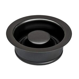 ruvati garbage disposal flange for kitchen sinks - gunmetal black stainless steel - rva1041bl