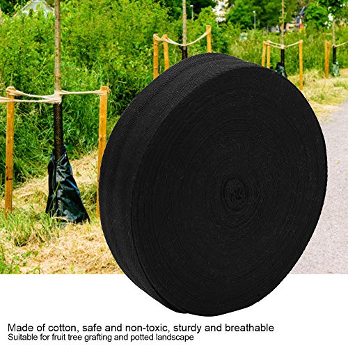 Tree Bandage, Cotton Tree Wrap Tape Bandage Binding Belt Grafting Bonsai Garden Tool(4CM-Black)