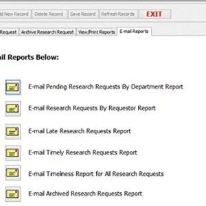 Research Requests Database
