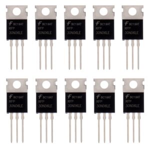 bojack rfp30n06le mosfet 30 a 60 v rfp30n06le n-channel power mosfet transistor esd rated to-220 (pack of 10 pcs)