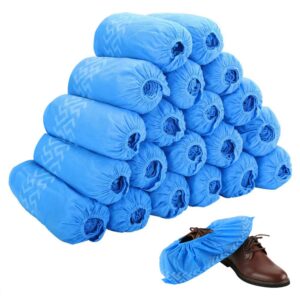 disposable boot & shoe covers 200 pack (100 pairs) | non-slip, durable, indoor | protect your home, floors and shoes