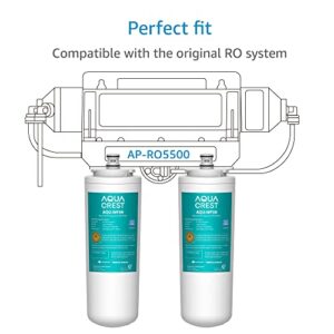 AQUACREST AP5527 Reverse Osmosis Pre and Post Water Filter Cartridge, Replacement for Aqua-Pure AP5527, 5598101, AP-RO5500, APRO5500 Reverse Osmosis System (1 Set), Model No.WF59.