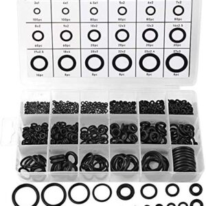 770pcs Rubber O Ring Assortment Kits 18 Sizes Sealing Gasket Washers Made of NBR by HongWay for Car Auto Vehicle Repair, Professional Plumbing, Air or Gas Connections