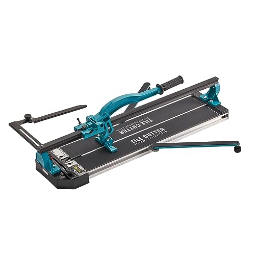 Mophorn 24 Inch Tile Cutter Single Rail Double Brackets Manual Tile Cutter 3/5 in Cap w/Precise Laser Manual Tile Cutter Tools for Precision Cutting (24 Inch)