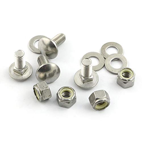 ZRM&E 4 Set 304 Stainless Steel Snowblower Skid Shoe Mounting Bolts Accessories Kit (5/16-18) 3/4" 784-5580