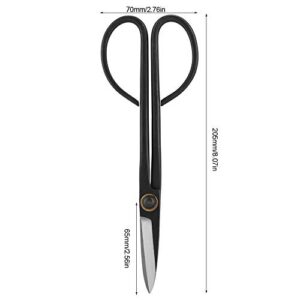 Hakeeta Bonsai Scissors, 205mm Long Handle Scissors Stainless Steel for Pruning Shear Bud Leaves, Bonsai Trimming Tool Garden Equipment Set.