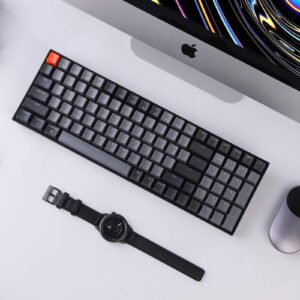 Keychron K4 96% Layout 100 Keys Wireless Bluetooth 5.1/Wired USB Mechanical Gaming Keyboard with Gateron G Pro Brown Switch White LED Backlight N-Key Rollover for Mac Windows PC-Version 2