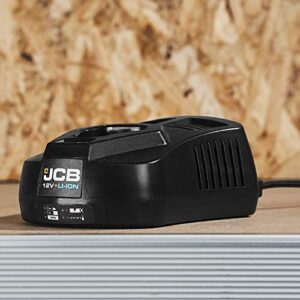 JCB Tools - JCB 12V Lithium-Ion Battery Charger, For JCB 12V Batteries and Tool Range of Drill Drivers and Impact Drivers