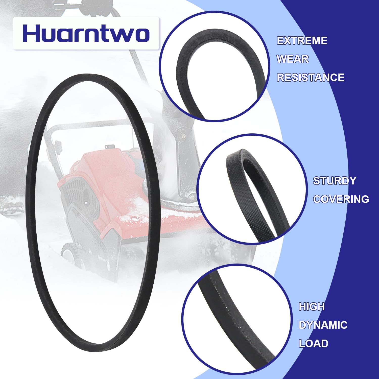 Huarntwo 954-0346 754-0346 Drive Belt for MTD snowblowers