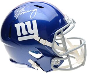 eli manning new york giants autographed riddell speed replica helmet - autographed nfl helmets