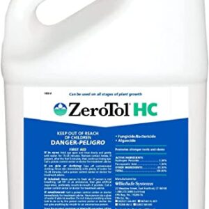 BioSafe ZeroTol HC Organic Disease Control Kills Mold and Mildew On Contact for All Plants, Fruits, Vegetables, Use Till Day of Harvest, One Gallon