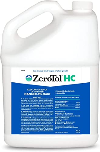 BioSafe ZeroTol HC Organic Disease Control Kills Mold and Mildew On Contact for All Plants, Fruits, Vegetables, Use Till Day of Harvest, One Gallon