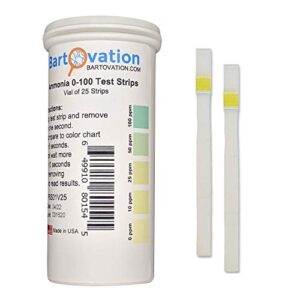 ammonia test strips 0-100 ppm [vial of 25 strips] for industrial applications