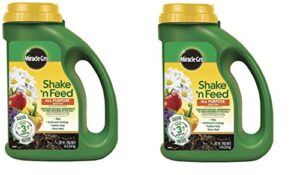 3001910 shake n feed all purpose continuous release plant food, 4.5 lb, 2 pack