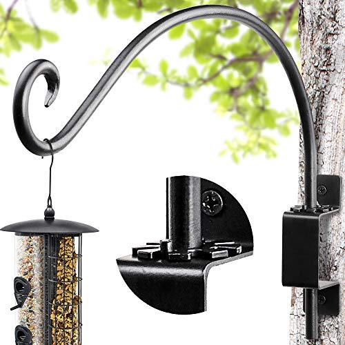 AJART Bird Feeder Hangers Outdoor: 16-Inch Swivel Hanging Plant Bracket for Indoor Wall Mount - Swivel Plant Hook for Flower Basket