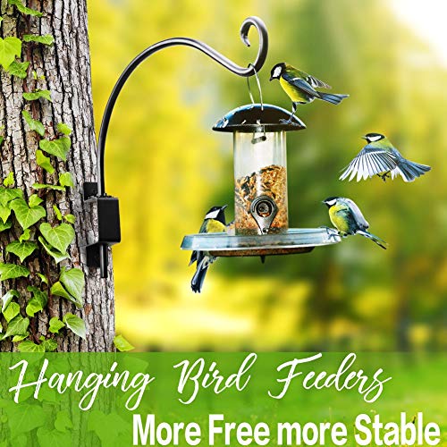 AJART Bird Feeder Hangers Outdoor: 16-Inch Swivel Hanging Plant Bracket for Indoor Wall Mount - Swivel Plant Hook for Flower Basket