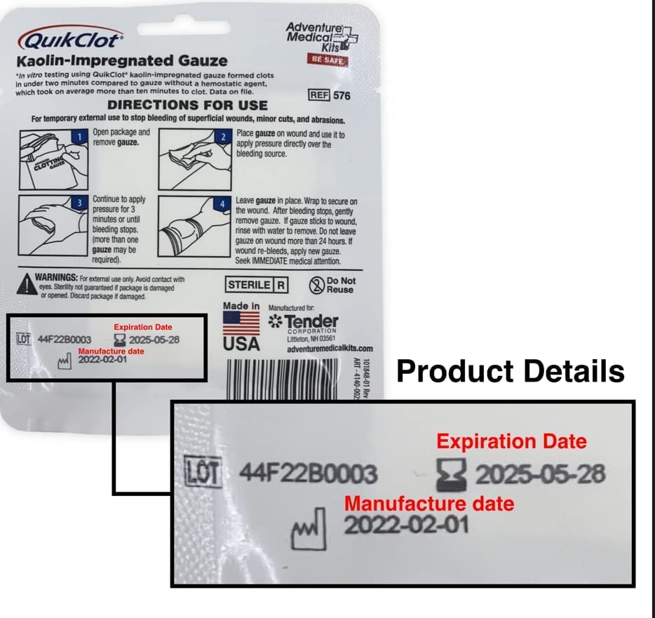 QuikClot Advanced Clotting Gauze - 3 x 48 in