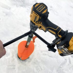 Nordic Legend E-Drill Nylon Ice Auger Combo and Universal Adapter with 14” Extension (8-in)