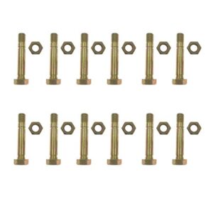 cancanle 12 pack snow thrower shear pins and nuts replacement for rotary 5575 fit for ariens 52100100