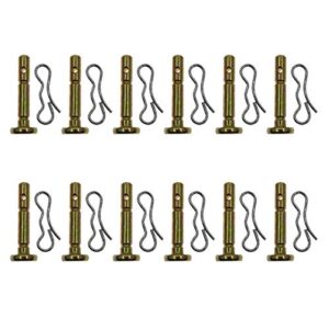 cancanle 12 pack snow thrower shear pin and cotter pin for mtd 738-04155 cub & troy-bilt snow thrower