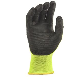 Gorilla Grip Max RhinoFlex High Vis Work Gloves with Impact and Abrasion Protection, Large