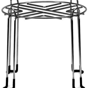 IMPRESA Extra Tall Water Filter Stand For Berkey 8" Tall by 9" Wide, Countertop Stainless Steel Stand for Most Medium Gravity Fed Water Coolers - Fills tall Glasses, Pitchers, Pots with Water