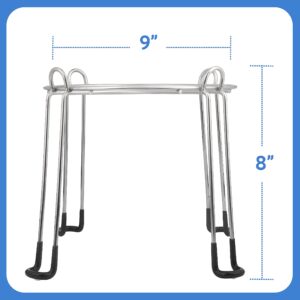 IMPRESA Extra Tall Water Filter Stand For Berkey 8" Tall by 9" Wide, Countertop Stainless Steel Stand for Most Medium Gravity Fed Water Coolers - Fills tall Glasses, Pitchers, Pots with Water