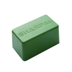 sharpal 209h 222g / 8 oz. polishing compound fine green buffing compound, leather strop sharpening stropping compound