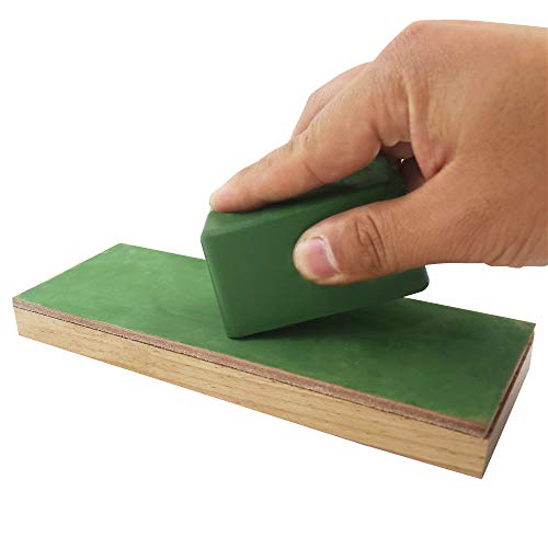 SHARPAL 209H 222g / 8 Oz. Polishing Compound Fine Green Buffing Compound, Leather Strop Sharpening Stropping Compound